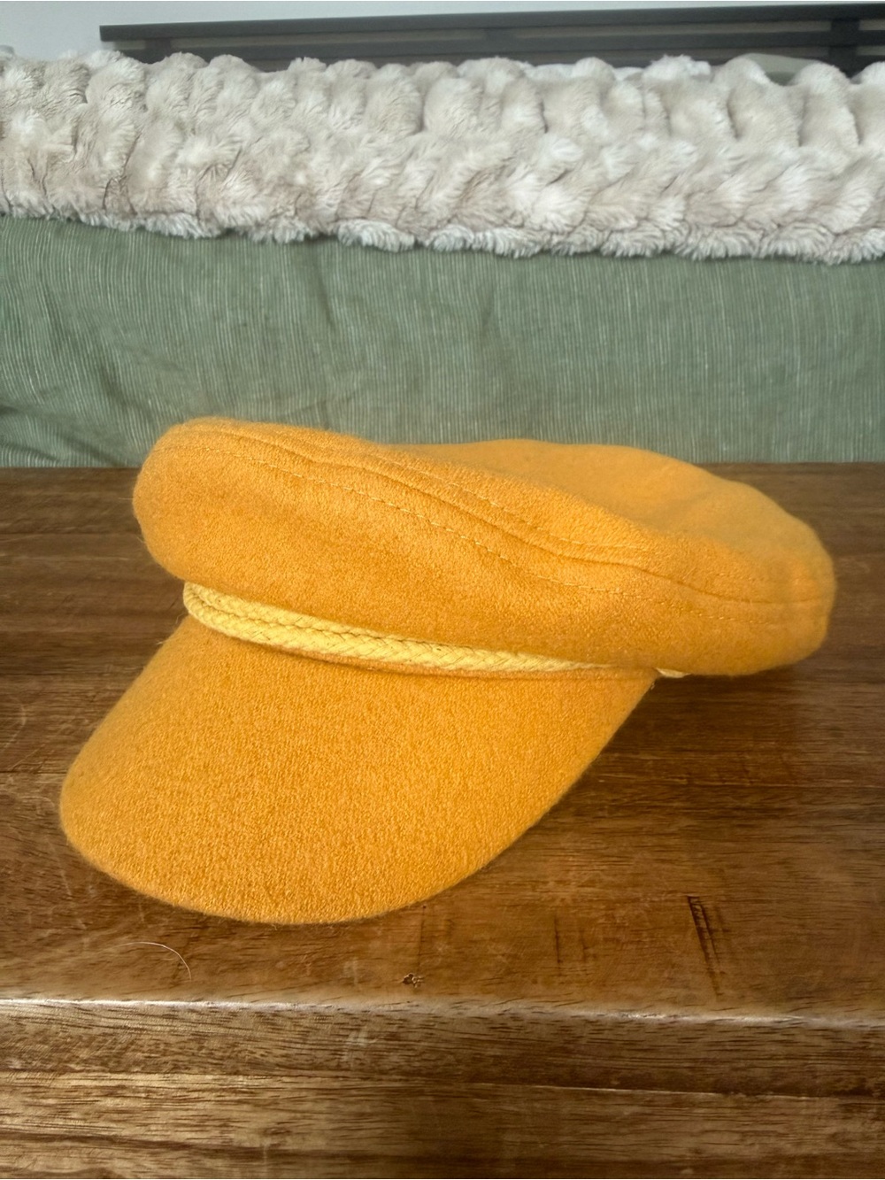 Brixton Women’s Fiddler Fisherman’s Cap in Mustard Yellow